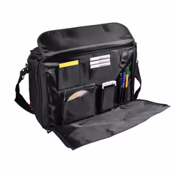 Masters 41455MN Monolith Softsided Polycanvas Pilot Case, 49 cm, Black