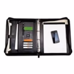 MONOLITH ZIP LEATHER RBINDER A4 BLK