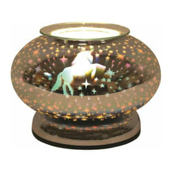 3D Unicorn Ellipse Oval Electric Wax Oil Burner Aroma Lamp Light Touch Control