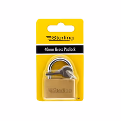 Sterling Economy Brass Padlock 40mm [BPL140]