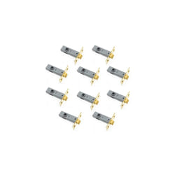 TML125 Internal 2 1/2" 65mm Brass Tubular Mortice Latch 2.5" 10 Pack