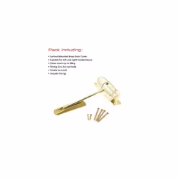 DCB209 DCB Brass, Surface Mounted, Spring Loaded Door Closer, White, Polished Chrome, Satin Chrome, Black