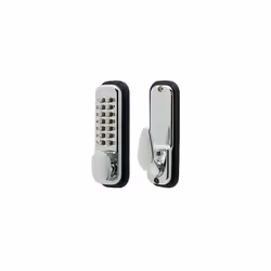 S2235PC Push Digital Door with Hold Back Function, Polished Chrome 14-Button