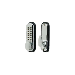 S2235PC Push Digital Door with Hold Back Function, Polished Chrome 14-Button