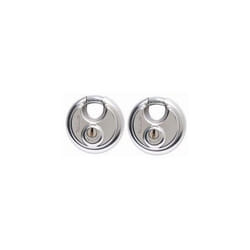 Sterling 2 x 70mm Heavy Security Closed Shackle Disc Padlock Twin Pack - keyed Alike  [SPL200]