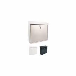 MB03ST Contemporary Post Box, Stainless Steel, 368x368x114mm