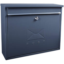 Sterling MB02A Anthracite Burg-WÃ¤chter Elegance Wall Mounted Galvanised Steel Lockable Weatherproof Post Box RAL 7016-36x31x10cm