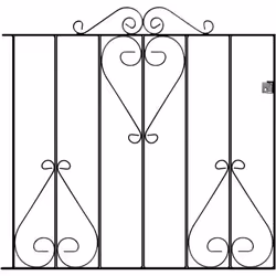 Classic Scroll Metal Garden Gate 914mm High - 991mm Gap X 914mm High