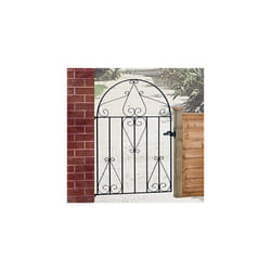 Classic Low Bow Top Metal Scroll Garden Gate - 991mm GAP X 1257mm High