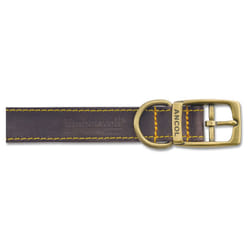 Timberwolf Leather Collar Sable 25mm X45-54cm