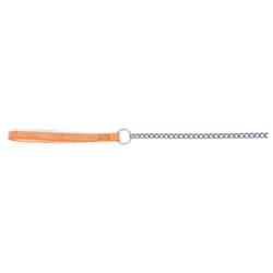 Heritage Chain Lead With Leather Handle Medium Tan 80cm