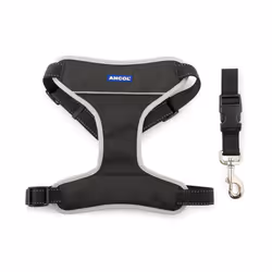 Nylon Travel & Exercise Harness Black Small 37-58cm