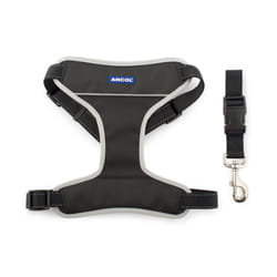 Nylon Travel & Exercise Harness Black Small 37-58cm