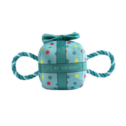 Ancol Its My Birthday Present Small 20cm Blue Soft Plush With A Squeak