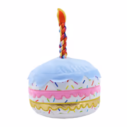 Ancol Pawty Sprinkle Cake Dog Toy Soft Squeaky Cuddly Interactive Pet Puppy Plushie