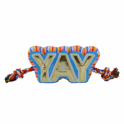 Ancol Pawty Yay Tugger Dog Toy Soft Squeaky Cuddly Interactive Pet Puppy Plushie