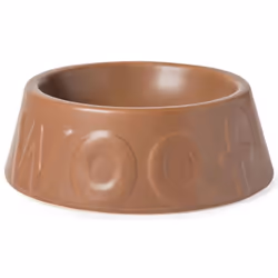Ancol Medium Ceramic Brown Dog Bowl