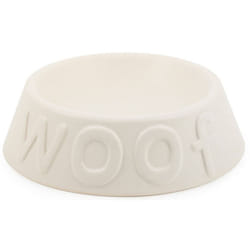 Ancol Ceramic Matt White Dog Feeding Bowl
