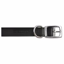 Heritage Leather Collar Black 16mm X26-31cm Sz 2