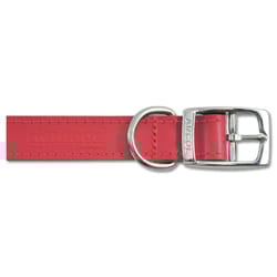 Heritage Leather Collar Red 16mm X26-31cm Sz 2
