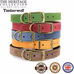 Timberwolf Leather Collar Raspberry 55-63cm Size 8