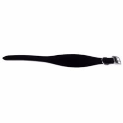 Heritage Leather Greyhound Collar Black 35-48cm Sz 4-5