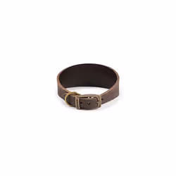 Ancol Timberwolf Whippet Leather Dog Collar, Sable