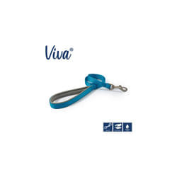 Ancol Viva Padded Nylon Lead Blue 19mm x 1m Dog Puppy Leash Snap Hook