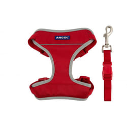 Nylon Travel & Exercise Harness Red Small 37-58cm