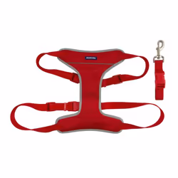 Nylon Travel & Exercise Harness Red Extra Large 68-116cm