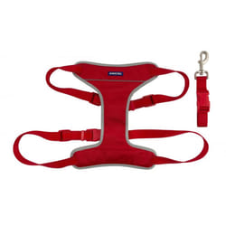 Nylon Travel & Exercise Harness Red Extra Large 68-116cm
