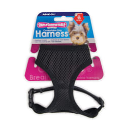 Comfort Mesh Dog Harness Black Small 34-45cm