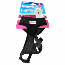 Comfort Mesh Dog Harness Black Medium 44-57cm