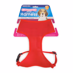 Comfort Mesh Dog Harness Red Large 53-74cm