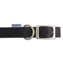 Heritage Nylon Collar Black 12mm X26-31cm Sz2