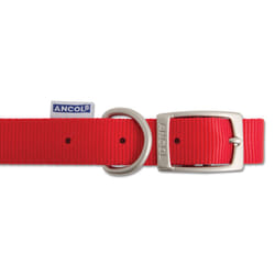 Heritage Nylon Collar Red 12mm X26-31cm Sz2