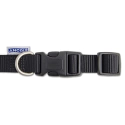 Heritage Nylon Adjustable Collar Black 15mm X20-30cm Sz1-2