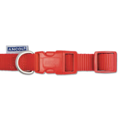 Heritage Nylon Adjustable Collar Red 15mm X20-30cm Sz1-2