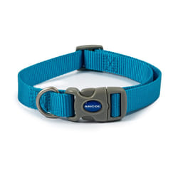 Ancol Viva Quick Fit Adjustable collar Blue collar Size 1-2 to fit 20-30cm Weatherproof