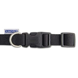 Heritage Nylon Adjustable Collar Black 19mm X25-50cm Sz2-5