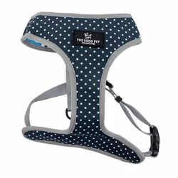 Ancol Daisy Polka Dot Reversible Dog Harness Soft Breathable Secure Fit Lightweight Pet Puppy Lead XS