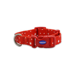 Ancol Star Patterned Round Dog Collar Secure Fit Soft Comfortable Stylish Pet Puppy Leash Small
