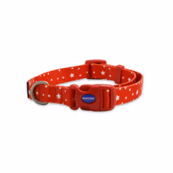 Ancol Star Patterned Round Dog Collar Secure Fit Soft Comfortable Stylish Pet Puppy Leash Medium