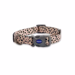 Ancol Dalmatian Patterned Round Dog Collar Secure Fit Soft Comfortable Stylish Pet Puppy Leash Medium