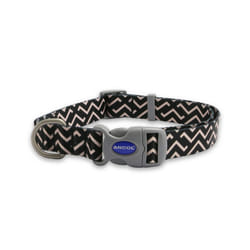 Ancol Zigzag Patterned Round Dog Collar Secure Fit Soft Comfortable Stylish Pet Puppy Leash Large