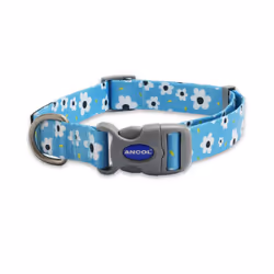 Ancol Daisy Leaf Patterned Round Dog Collar Secure Fit Soft Comfortable Stylish Pet Puppy Leash Large