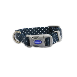 Ancol Polka Dot Patterned Round Dog Collar Secure Fit Soft Comfortable Stylish Pet Puppy Leash Medium