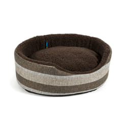 Sleepy Paws Oval Beds Tawny Stripe 50cm