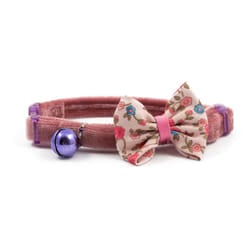 Safety Buckle Cat Collar Vintage Bow Pink