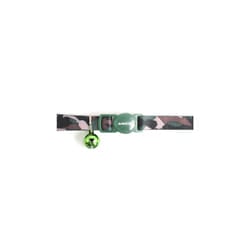 Safety Buckle Cat Collar Camoflage Green